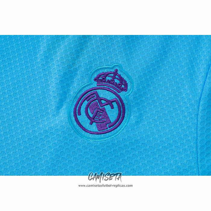 Chandal del Real Madrid 2025-2026 Manga Corta Azul - Pantalon Corto